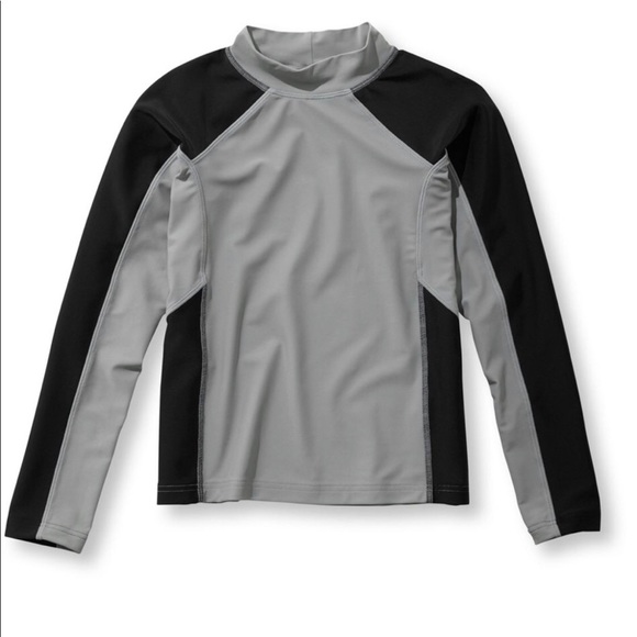 LLBean Boys’ Rash Guard Sun-and-Surf Shirt - Picture 1 of 2